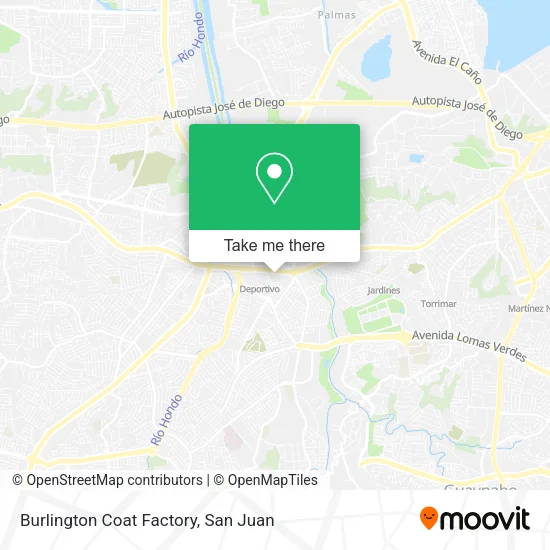 Mapa de Burlington Coat Factory