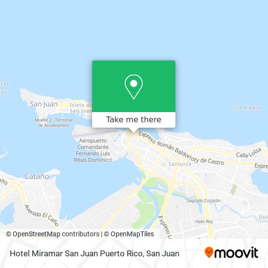 Hotel Miramar San Juan Puerto Rico map