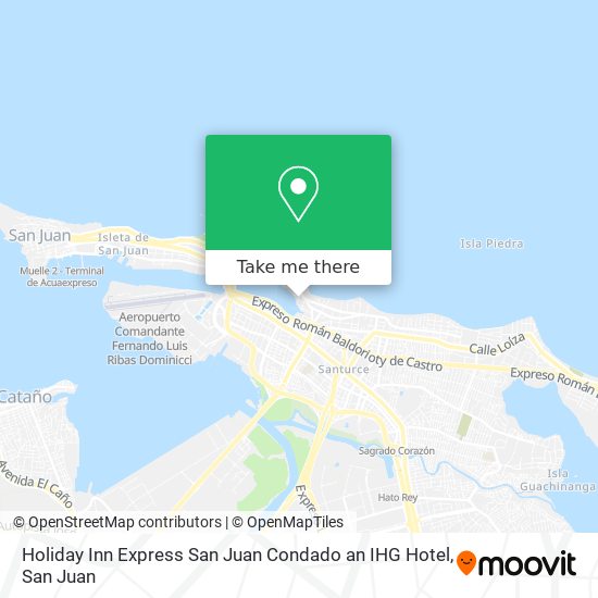Holiday Inn Express San Juan Condado an IHG Hotel map