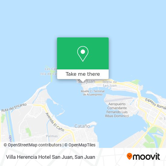 Villa Herencia Hotel San Juan map