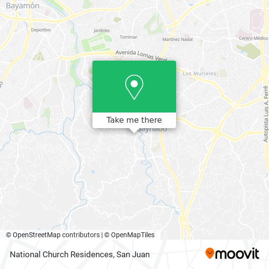 National Church Residences map