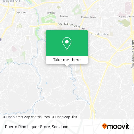 Puerto Rico Liquor Store map