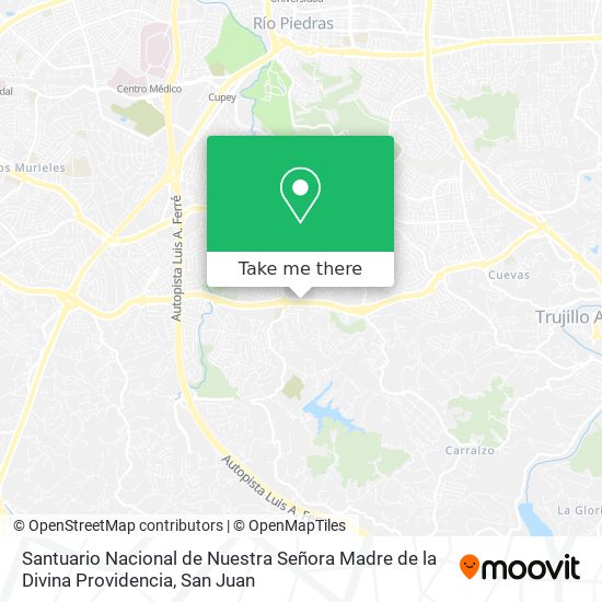 Santuario Nacional de Nuestra Señora Madre de la Divina Providencia map