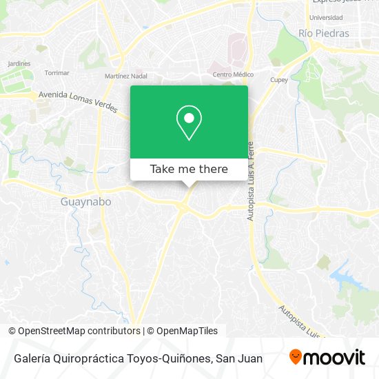 Galería Quiropráctica Toyos-Quiñones map