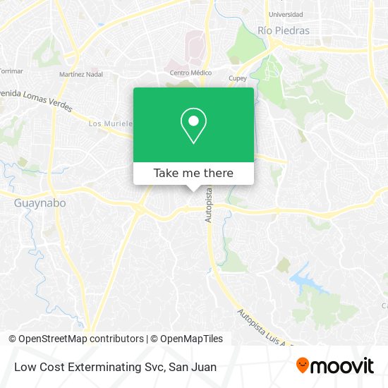 Low Cost Exterminating Svc map