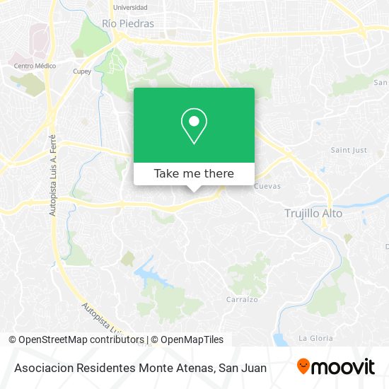 Asociacion Residentes Monte Atenas map