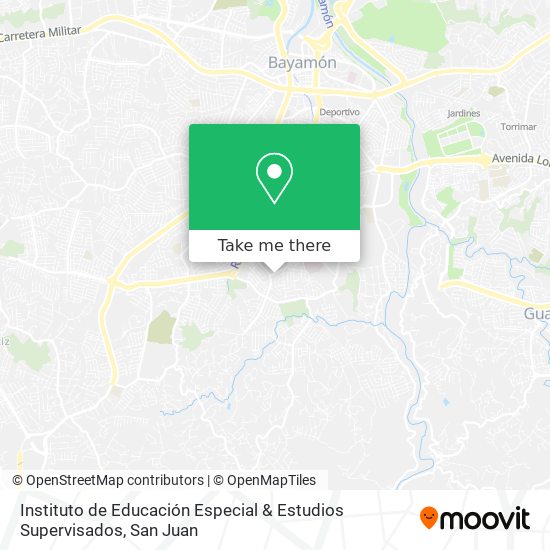 Mapa de Instituto de Educación Especial & Estudios Supervisados