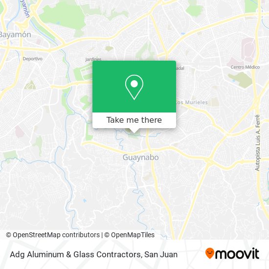 Adg Aluminum & Glass Contractors map