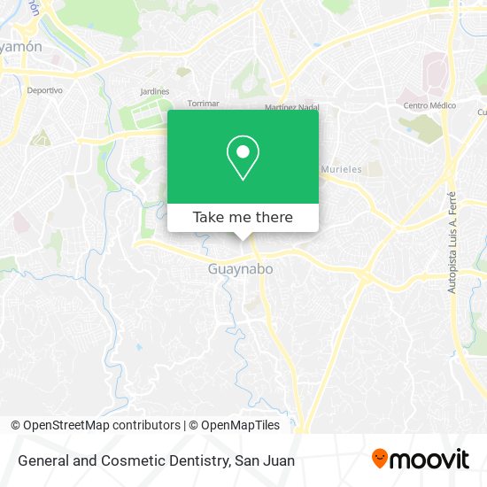 General and Cosmetic Dentistry map
