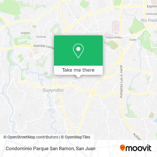 Condominio Parque San Ramon map