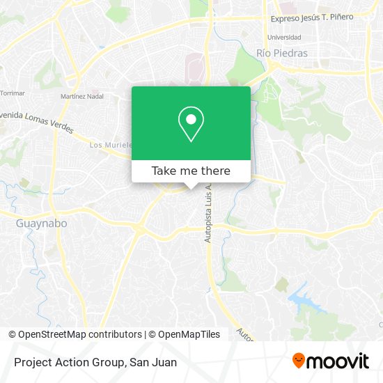 Project Action Group map