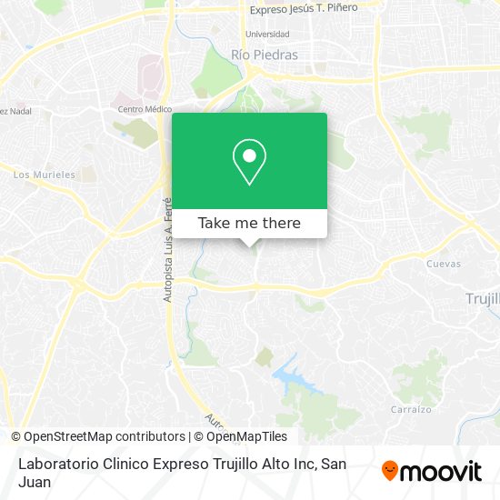 Laboratorio Clinico Expreso Trujillo Alto Inc map