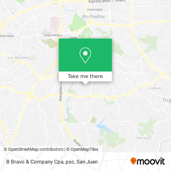 Mapa de B Bravo & Company Cpa, psc