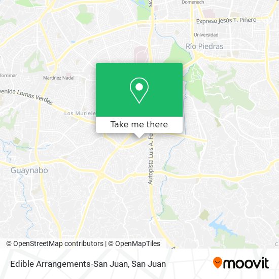 Edible Arrangements-San Juan map