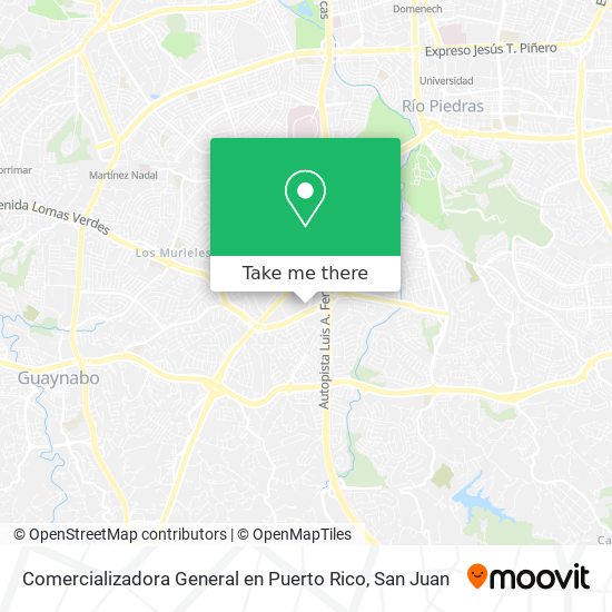 Comercializadora General en Puerto Rico map