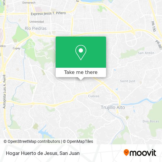 Hogar Huerto de Jesus map