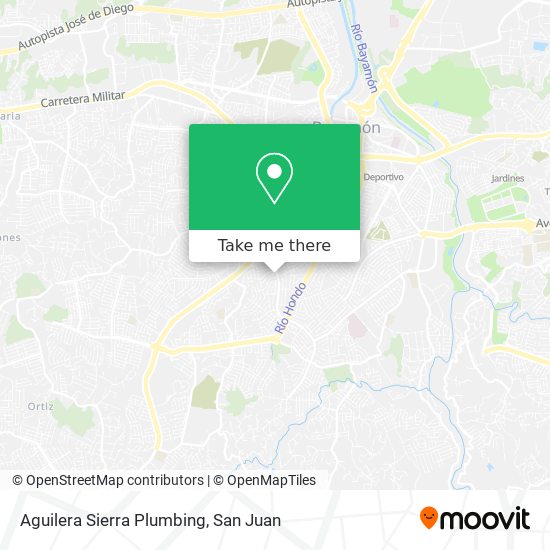 Aguilera Sierra Plumbing map