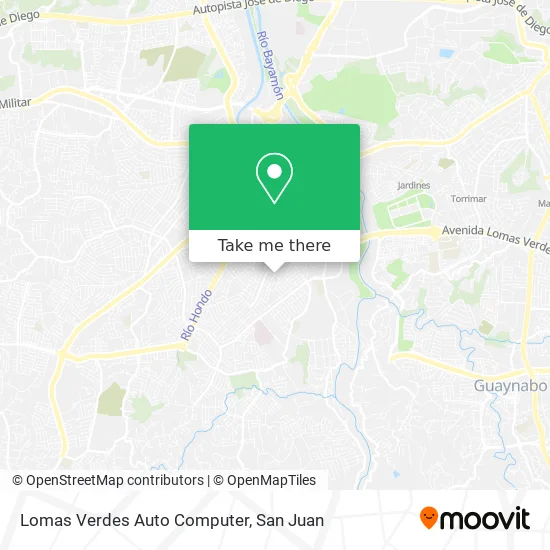 Lomas Verdes Auto Computer map