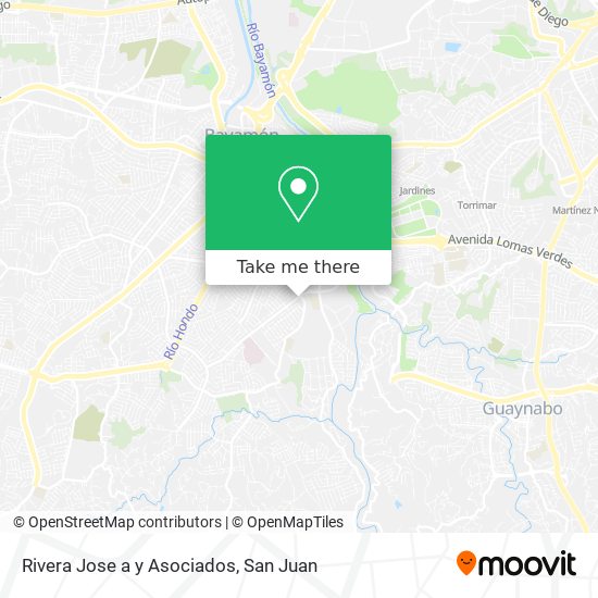 Rivera Jose a y Asociados map