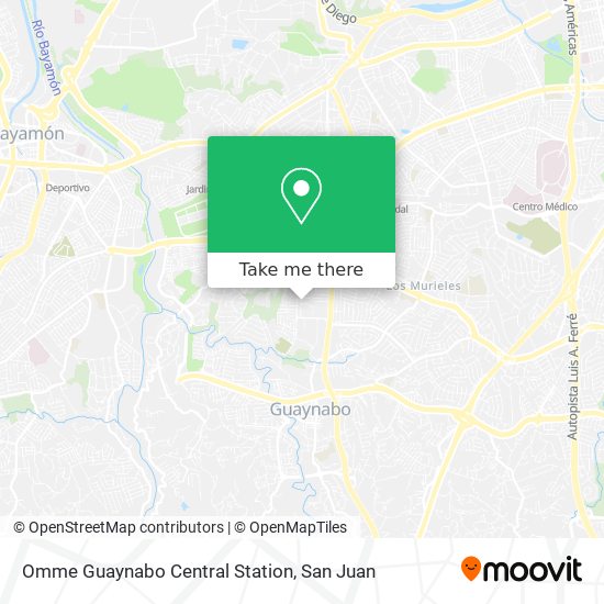 Omme Guaynabo Central Station map