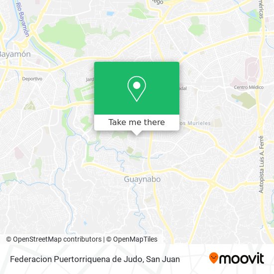 Federacion Puertorriquena de Judo map