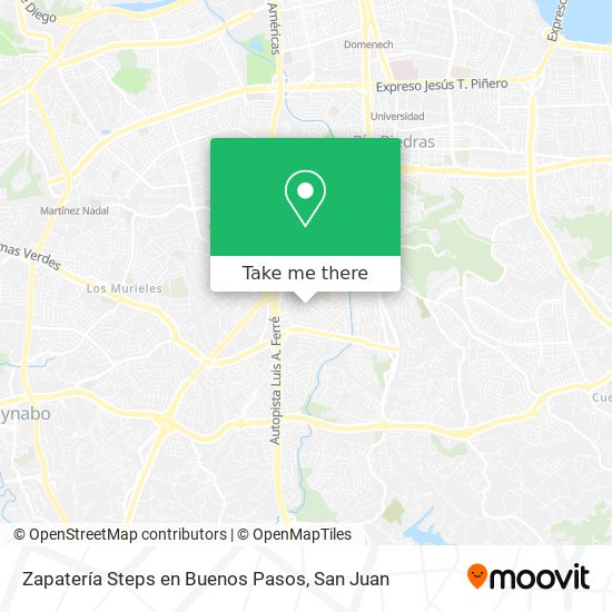 Zapatería Steps en Buenos Pasos map