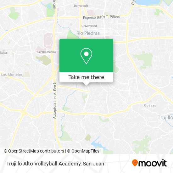 Trujillo Alto Volleyball Academy map