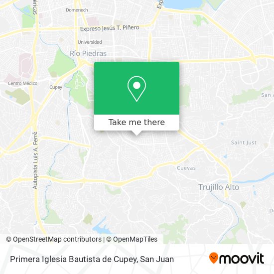 Primera Iglesia Bautista de Cupey map