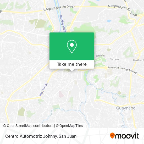 Centro Automotriz Johnny map