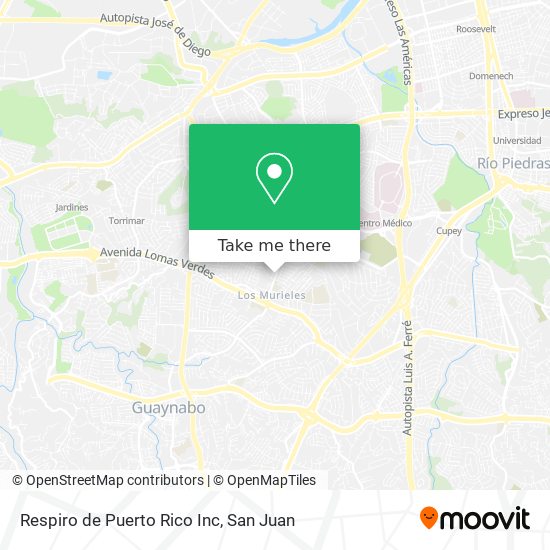 Respiro de Puerto Rico Inc map