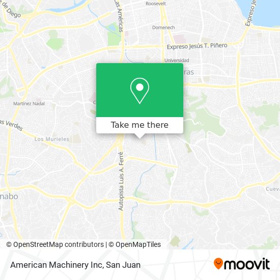 American Machinery Inc map