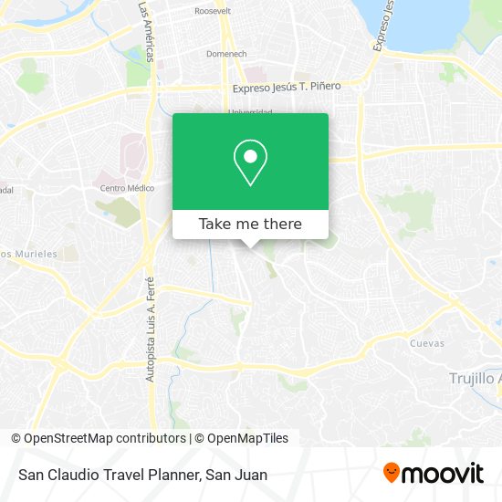 San Claudio Travel Planner map
