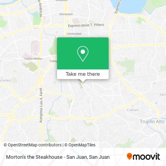 Mapa de Morton's the Steakhouse - San Juan