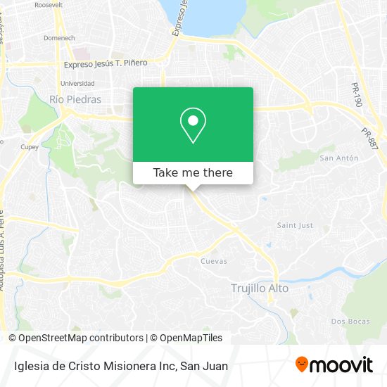 Iglesia de Cristo Misionera Inc map