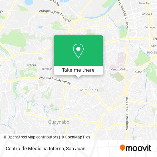 Centro de Medicina Interna map