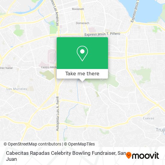 Cabecitas Rapadas Celebrity Bowling Fundraiser map