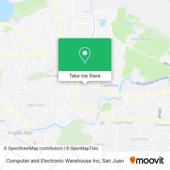 Mapa de Computer and Electronic Warehouse Inc