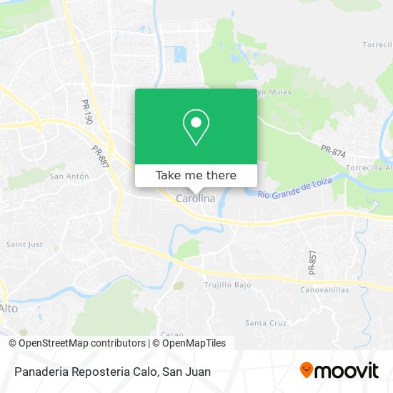 Panaderia Reposteria Calo map