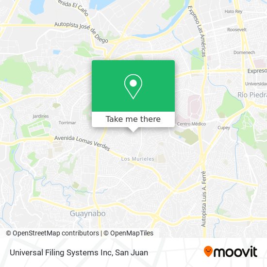 Universal Filing Systems Inc map