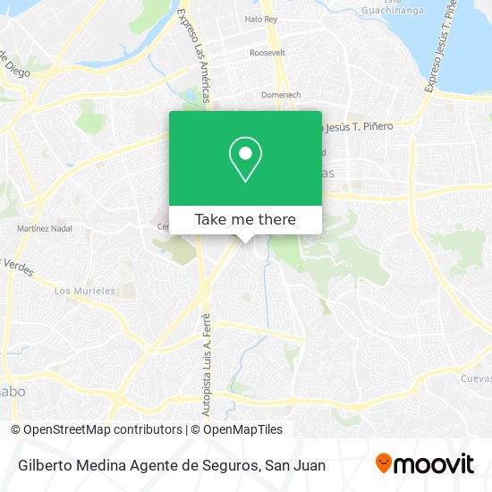 Mapa de Gilberto Medina Agente de Seguros