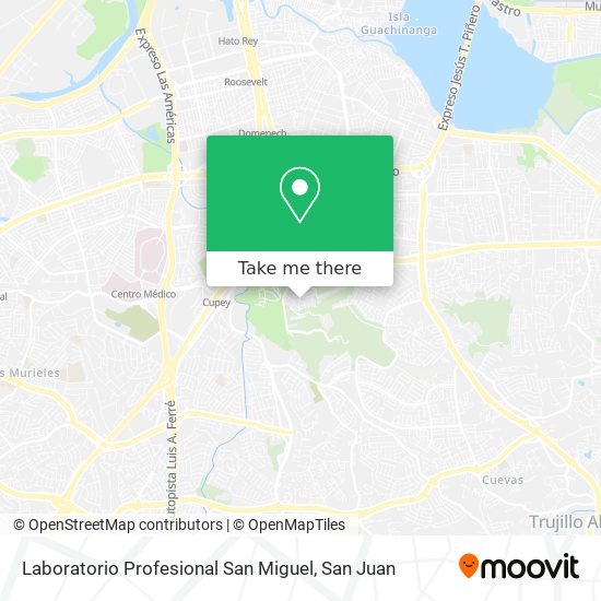 Laboratorio Profesional San Miguel map