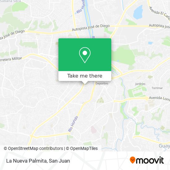 La Nueva Palmita map