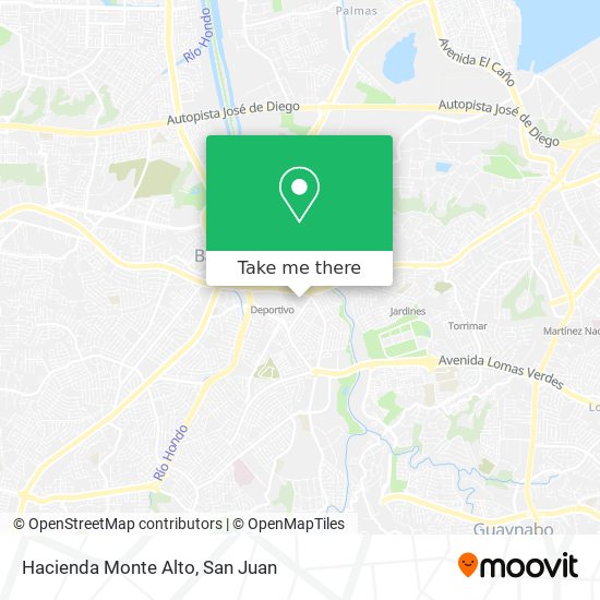 Hacienda Monte Alto map
