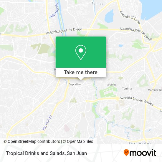 Tropical Drinks and Salads map