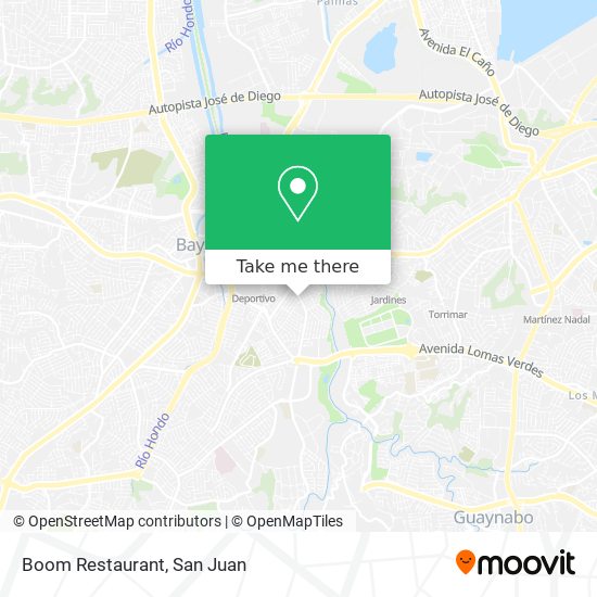 Boom Restaurant map