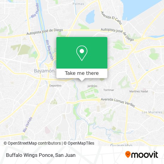 Buffalo Wings Ponce map