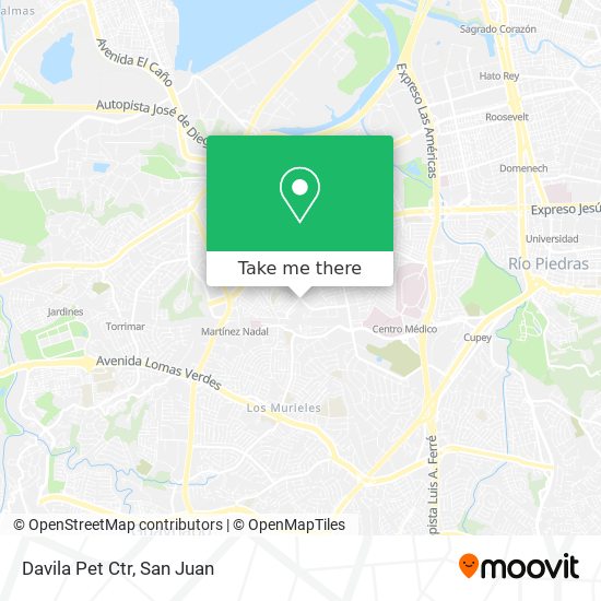 Davila Pet Ctr map