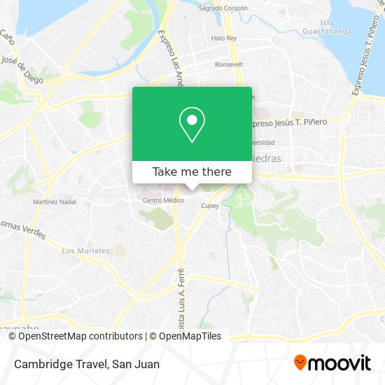 Cambridge Travel map