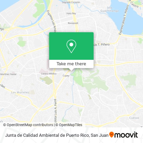 Junta de Calidad Ambiental de Puerto Rico map