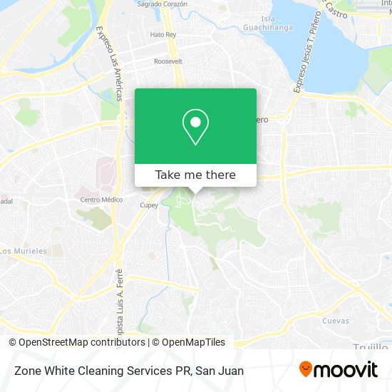 Zone White Cleaning Services PR map